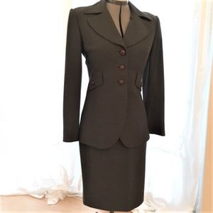 Rodney Vaughn Telford Herringbone Green wool suit